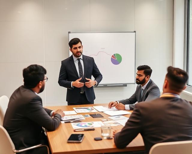 Managers & Sales Dept. illustration